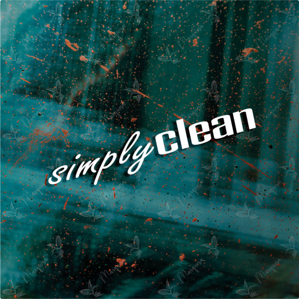 simply clean - Aufkleber, Autoaufkleber, Scheibenaufkleber, Sticker, Tuning