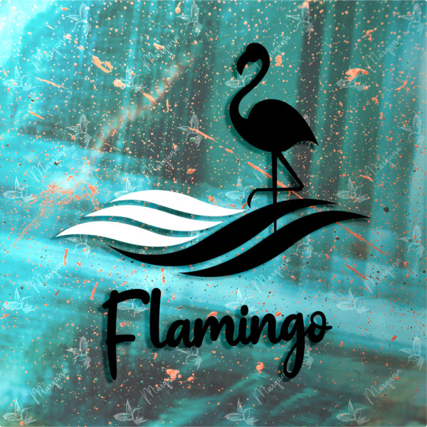 Flamingo - Sticker, Sea, Aufkleber, Scheibenaufkleber, Tierschutz