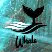 Wal - Sticker, Whale, Sea, Aufkleber, Scheibenaufkleber, Tierschutz